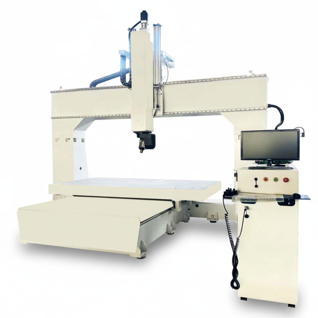 China Factory Supply Woodworking 5 Axis CNC Router for Foam Wood Aluminum Spindle 360 Degree Rotate 5 Axis CNC Router With ATC