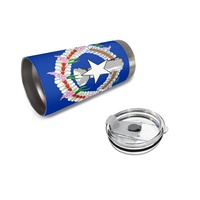 Gobelet isotherme en acier inoxydable de 20 oz, personnalisé avec le drapeau de Saipan, idéal pour les trajets urbains, les pique-niques à la plage, le camping et les pauses au travail.