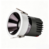 Spot LED encastré anti-éblouissement moderne en aluminium à spectre complet, CRI élevé Ra98, pour l'éclairage des zones d'hôtels et de bureaux