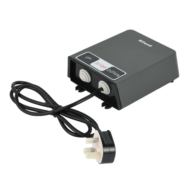 Hiland TM4000 Aluminium Modern Automatic Tubular Motor Controller with Remote Control and Soundproof for Window Blinds