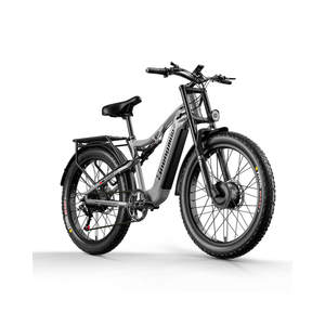 Shengmilo S600 Vélo Électrique à Pneus Larges en Alliage d'Aluminium de 26 Pouces, Double <span class=keywords><strong>Moteur</strong></span>, Batterie 17,5 Ah, Autonomie 60 km, <span class=keywords><strong>Moteur</strong></span> Arrière 2000 W, 7 Vitesses - Product Image 6