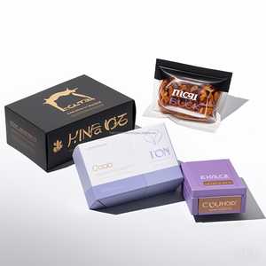 Boîte de papier noire avec logo de luxe personnalisée Boîtes d'emballage de produits cosmétiques Boîte pliante pliable d'emballage en papier blanc imprimé - Product Image 2