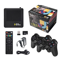 Consola de Juegos Retro Portátil G11Pro 4K HD, Sistema Dual, TV Box, WiFi, Reproductor de Juegos Arcade de Código Abierto