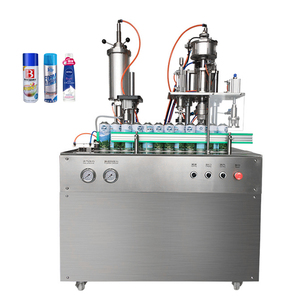 Petite machine de remplissage d'aérosols entièrement automatique 4 en 1 pour désodorisant, parfum, propane, butane - Product Image 1