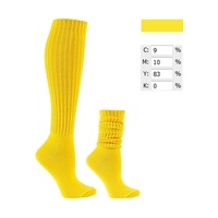 Calzini Extra Lunghi JINGWEN OEM ODM per Donna, Calze Larghe in Cotone Pesante di Alta Qualità, Personalizzabili con Logo del Brand
