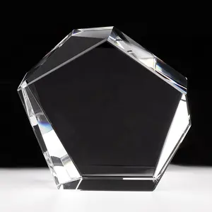 Iceberg — saucière Laser 3d en cristal transparent, récompense pour cadeau de mariage, d'affaires, vente en gros