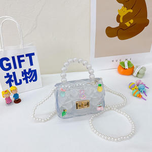Bolsos para niños, novedad de <span class=keywords><strong>verano</strong></span> 2022, bandolera de un solo hombro para niñas, monedero de gelatina para bebé de princesa bonita extranjera, compre Mini Cute Pe - Product Image 5