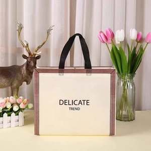 Sacs à main en tissu non tissé de grande capacité et de haute qualité, sacs d'emballage pour chaussures personnalisés - Product Image 5