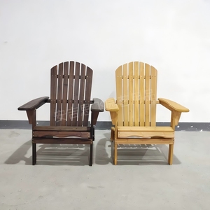 Silla Adirondack Moderna de Madera Maciza DISHI, Semi-Ensamblada, Sillón para Patio, Jardín, Hotel, Villa, Sala de Estar - Product Image 4