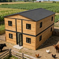 Série Achievement Maison Conteneur en Acier Préfabriquée de 20 pieds Extensible 2 Chambres 1 Salle de Bain Villa avec Matériel de Panneau Sandwich