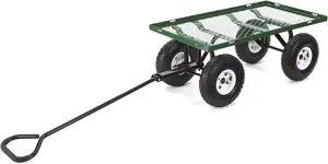 Steel Mesh Garden Cart TP610 Yard Cart Utility Cart