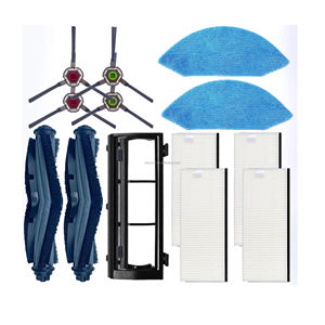 Ajustement pour <span class=keywords><strong>Ecovacs</strong></span> Deebot OZMO U2 DGN22 YEEDI K650 <span class=keywords><strong>Robot</strong></span> aspirateur accessoires brosse latérale principale filtre HEPA vadrouille pièces en tissu - Product Image 1