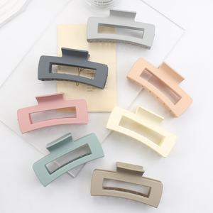 מחיר זול נשים כריש שיער קליפ מט צבע מלבני clamp clamp clamp 10.5 ס "מ גודל גדול טופר קליפ עבור בנות - Product Image 4