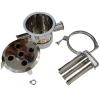 Pince magnétique forte crépines magnétiques séparateur de barre de grille à bride huile de qualité alimentaire 304 316 filtre piège à trémie magnétique liquide