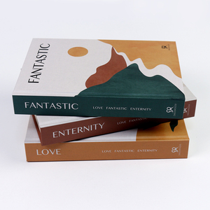 Libros Decorativos Falsos para Decoración del Hogar, Libros Decorativos Reales con Tapa Dura Hechos de Papel Kraft de Calidad, Papel Offset y Cartón - Product Image 2