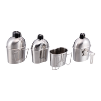 Gourde d'eau extérieure en acier inoxydable avec logo client, tasse de camping
