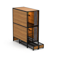 Lit superposé capsule moderne de style européen en bois massif, ensemble de meubles de chambre pour adultes, idéal pour dortoir