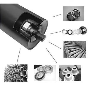 Rullo Tenditore Non Motorizzato in Acciaio Inox e Nylon, Accessori per Nastro Trasportatore per Uso Minerario - Product Image 3