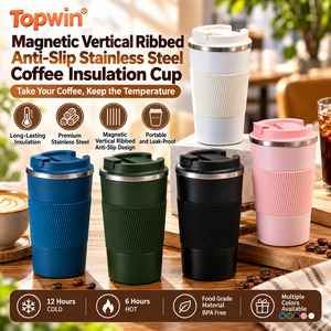 13oz 17oz Popular Style Stainless Steel Coffee Cup Spill Proof Travel Mug with LED Temperature Display Lid Thermos Tumblers - Product Image 1