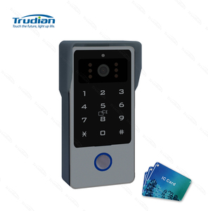 Trudian usine vidéo porte téléphone enregistrement de mouvement RFID déverrouiller Wifi 2 fils Vision nocturne porte téléphone deux écrans interphone vidéo - Product Image 2