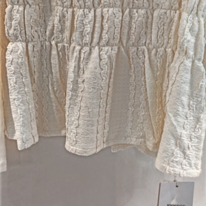 Camicetta da <span class=keywords><strong>donna</strong></span> elegante a manica lunga alla moda camicetta da <span class=keywords><strong>donna</strong></span> in <span class=keywords><strong>Chiffon</strong></span> estiva ampia in <span class=keywords><strong>Chiffon</strong></span> dal Design Patchwork di pizzo - Product Image 6
