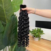 Extensions de cheveux humains en vrac pour tressage, effet vague d'eau, sans trame, 100% cheveux indiens non traités pour tressage