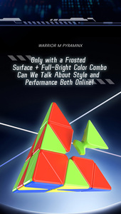 Cubo de pirámide magnético QiYi Promotional Eco ABS colorido sin pegatinas para niños - Product Image 6