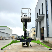 Ascenseur de flèche d'araignée à chenilles autopropulsé pour la construction plate-forme élévatrice télescopique de cueilleur de cerises avec fonction d'araignée