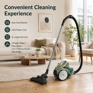 1000W Powerful Vacuum Cleaner Home <b>Floor</b> Carpet <b>Cleaning</b> <b>Machine</b> with 22KPa Suction Cyclone Filtration System OEM ODM Supplier - Product Image 5