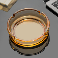 Cendrier en verre cristal de Logo personnalisé économique Allume-cigare de grand style populaire pour fumer Accessoires personnalisés