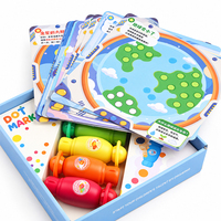 Spidol Dot Superdots yang Dapat Dicuci untuk Anak-anak Prasekolah, 6 Warna 2 oz Bingo Daubers Set Spidol Cat dengan Buku Aktivitas 24 Halaman