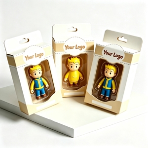 Boîte cadeau en carton rigide personnalisée avec fenêtre transparente en PVC pour l'emballage et la présentation de jouets de dessin animé, avec option d'impression couleur du logo. - Product Image 2