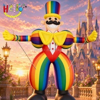 Costume de Clown Gonflable Géant Portatif pour Défilé de Carnaval