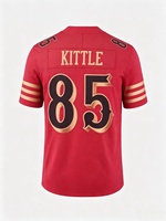 Grosir Berkualitas Tinggi # 85KITTLE # 97 BOSA # 23 McCAFFREY Bordir Jersey Sepak Bola Amerika Edisi Terbatas Jersey Kustom