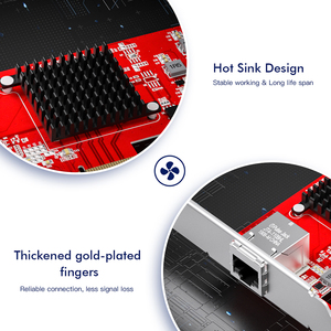 EDUP Thẻ Điều Khiển Mạng Gigabit Ethernet PCI-E 10Gb Bộ Chuyển Đổi LAN RJ45 10Gbps Bộ Chuyển Đổi PCI Express Thẻ Mạng Máy Chủ 10Gb - Product Image 4