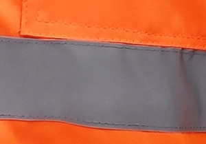 कस्टम उच्च दृश्यता जलरोधक सुरक्षा बमवर्षक पुरुष 1 चिंतनशील सुरक्षा जैकेट में - Product Image 6