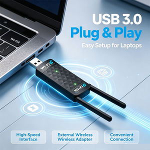 IFA02 การ์ดเครือข่ายไร้สาย, WiFi6 AX1800 1800Mbps,อะแดปเตอร์ภายนอก USB3.0 สำหรับแล็ปท็อปอะแดปเตอร์ USB WiFi บริดจ์ภายนอกอาคาร - Product Image 5