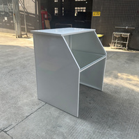Table de bar moderne de luxe en acier inoxydable, mobilier de bar portable moderne pour les événements de mariage, les hôtels et les restaurants