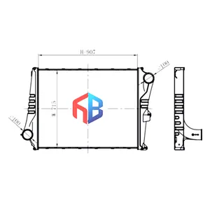 Refroidisseur d'air de suralimentation en aluminium pour camion OEM 20566842 20758816 3183747 pour fabricant de refroidisseur intermédiaire Volvo FM