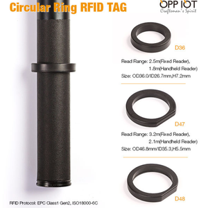 Chống kim loại RFID UHF PCB tag 860-960MHz chịu nhiệt độ cao tái sử dụng công nghiệp cứng ABS Tag cho công cụ theo dõi tài sản - Product Image 1