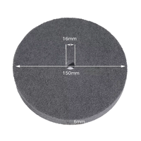 Disques de polissage et de débavurage abrasifs en fibre de nylon gris de 6 pouces pour meuleuse d'angle, pour le polissage du métal et de la pierre