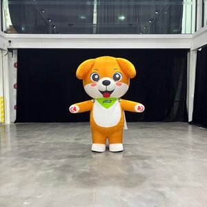 Costume de <span class=keywords><strong>chien</strong></span> gonflable personnalisé, costume de mascotte animale gonflable, costume de mascotte adulte gonflable en peluche haut de gamme, costume de dessin animé gonflable mobile - Product Image 1