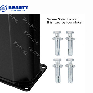 Douche solaire extérieure 18L en ABS et <span class=keywords><strong>PVC</strong></span>, colonne de douche chauffée au solaire pour <span class=keywords><strong>piscine</strong></span>, jardin, plage, cour arrière, spa - Product Image 4