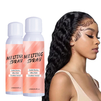 Private Label Extrême Tenue Perruque en Dentelle Sans Colle Fonte Spray et Enlever le Kit d'Adhésif pour Perruque