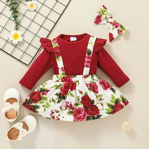 Flower Girl Skirt New Clothes Baby Apparel Long Sleeve Designer Clothes Child Wear