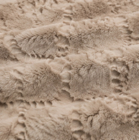 Manteau court en fausse fourrure de lapin pour femme, couleur kaki clair, avec motif losanges 3D en relief, coupe ample, pour l'hiver