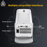 Consola de Videojuegos Retro HCS350 Pro, Sistema Android 16 de Cuatro Núcleos, Proyector Inteligente Portátil 1080p, ARM CortexA53
