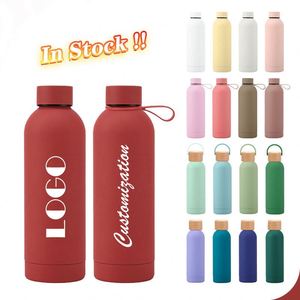 New Eco Friendly <b>Reusable</b> 500ml Botella De Agua Water Bottle Double Wall Stainless Steel Vacuum Flask Yoga Sport Water Bottle - Product Image 6