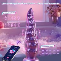 Vibromasseur vibrant en forme de pieuvre avec ventouse, monstre vibrant énorme et épais pour stimulation du point G féminin, plug anal, jouet sexuel pour adulte