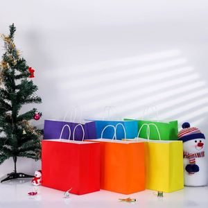 Large Size Reusable Kraft Paper <b>Handbags</b> Biodegradable Large Capacity Gift Bags Multipurpose Shopping and Party Bags - Product Image 4